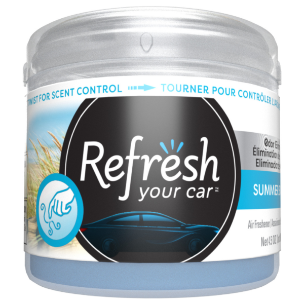Refresh Your Car! 4.5 OZ Air Freshener (Summer Breeze Scent, 1 Pack)
